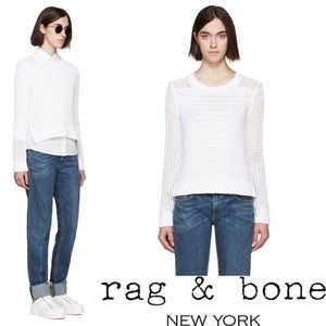 NWT Rag & Bone Mesh Crewneck Sweater B2